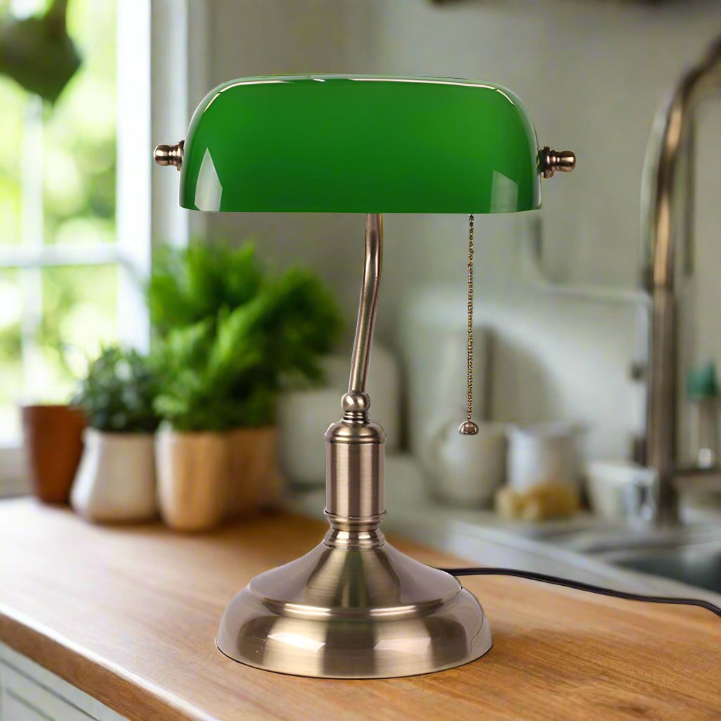 Elegant Glasbordlampe | Europæisk Stil Belysning 5
