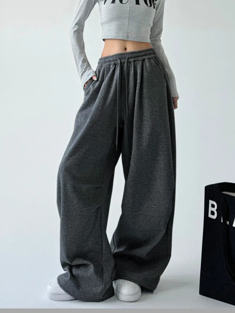 Nora | Women's Fleece Wide-Leg Sweatpants with Pockets for Yoga Class
