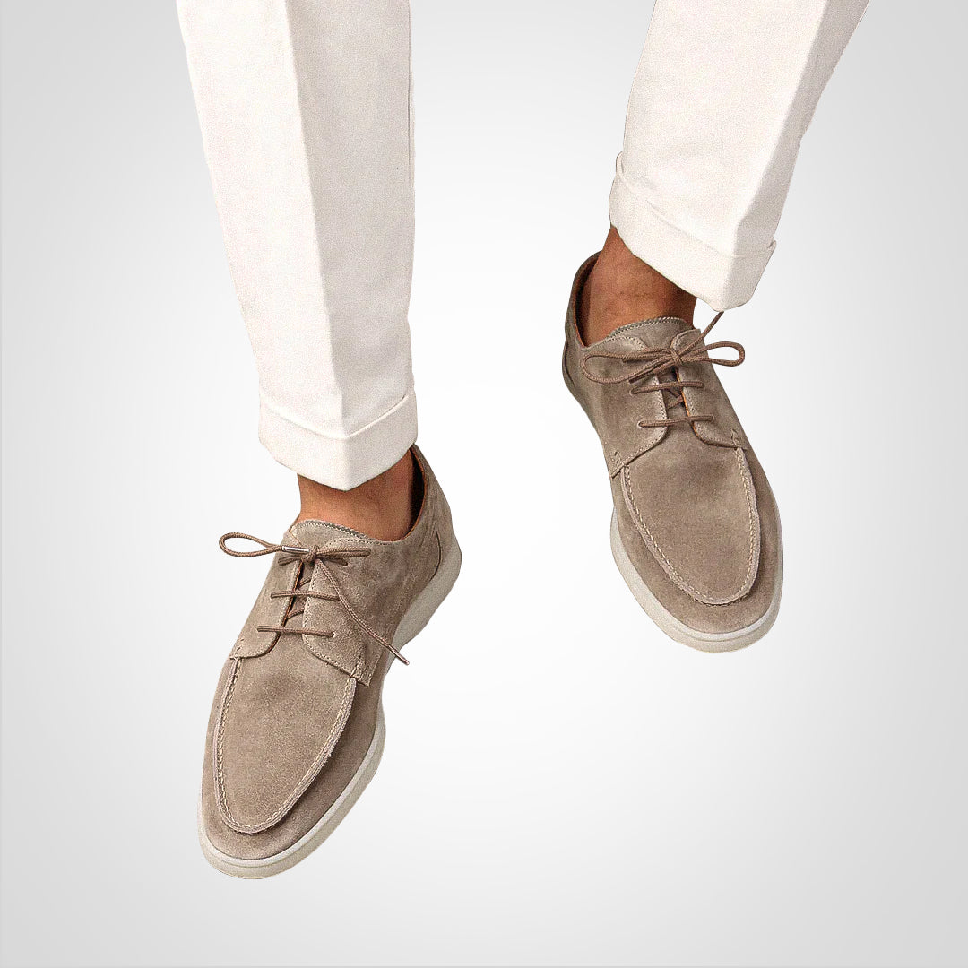 Arlo | Men's Suede Loafers Hybrid Boat Derby Lace-Up
