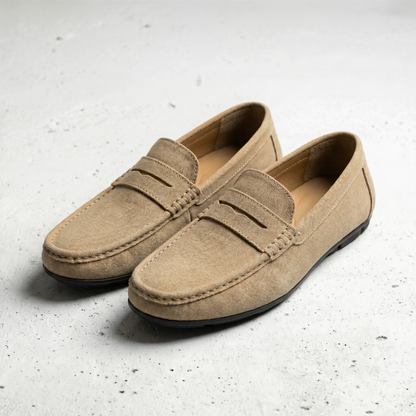Florence | Women's Leather Penny Loafers Slip-On for Conference