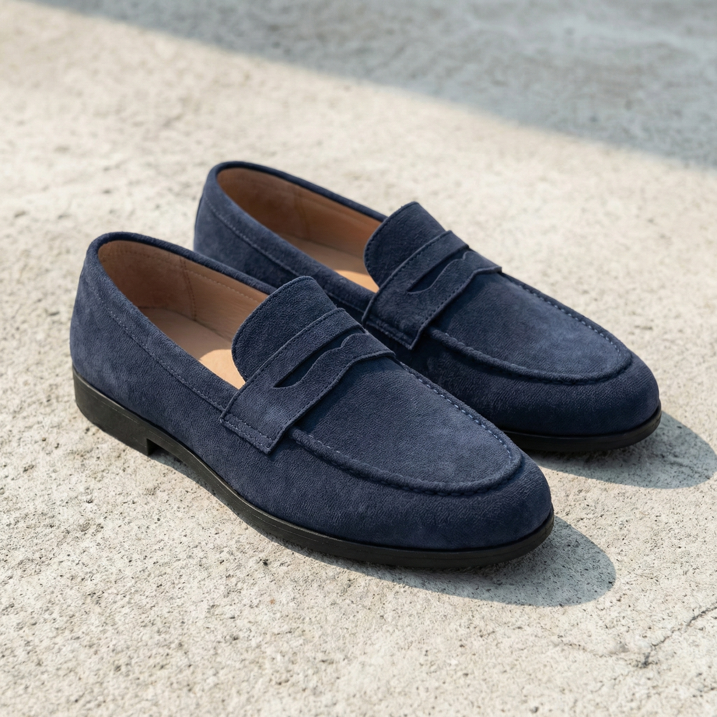 Lorence | Women's Suede Penny Loafers with Snaffle Bit for Date Night