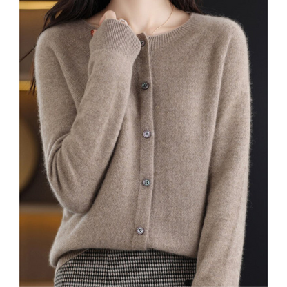 Cecile | Women's Cashmere Longline Cardigan with Buttons for Tea Party