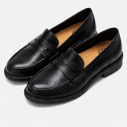 Valetta | Women's Leather Penny Loafers with Cushioned Support for Brunch