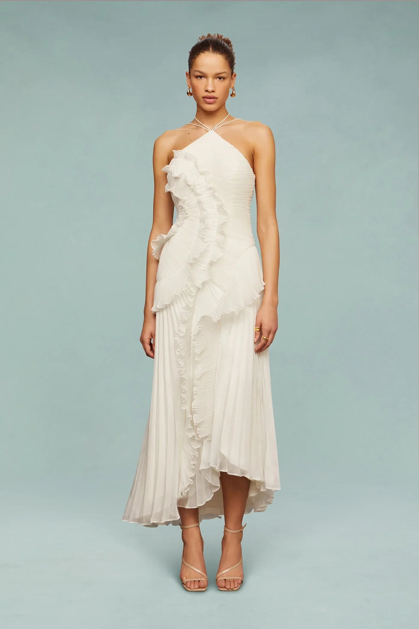Emma Ruffle Maxi Kjole