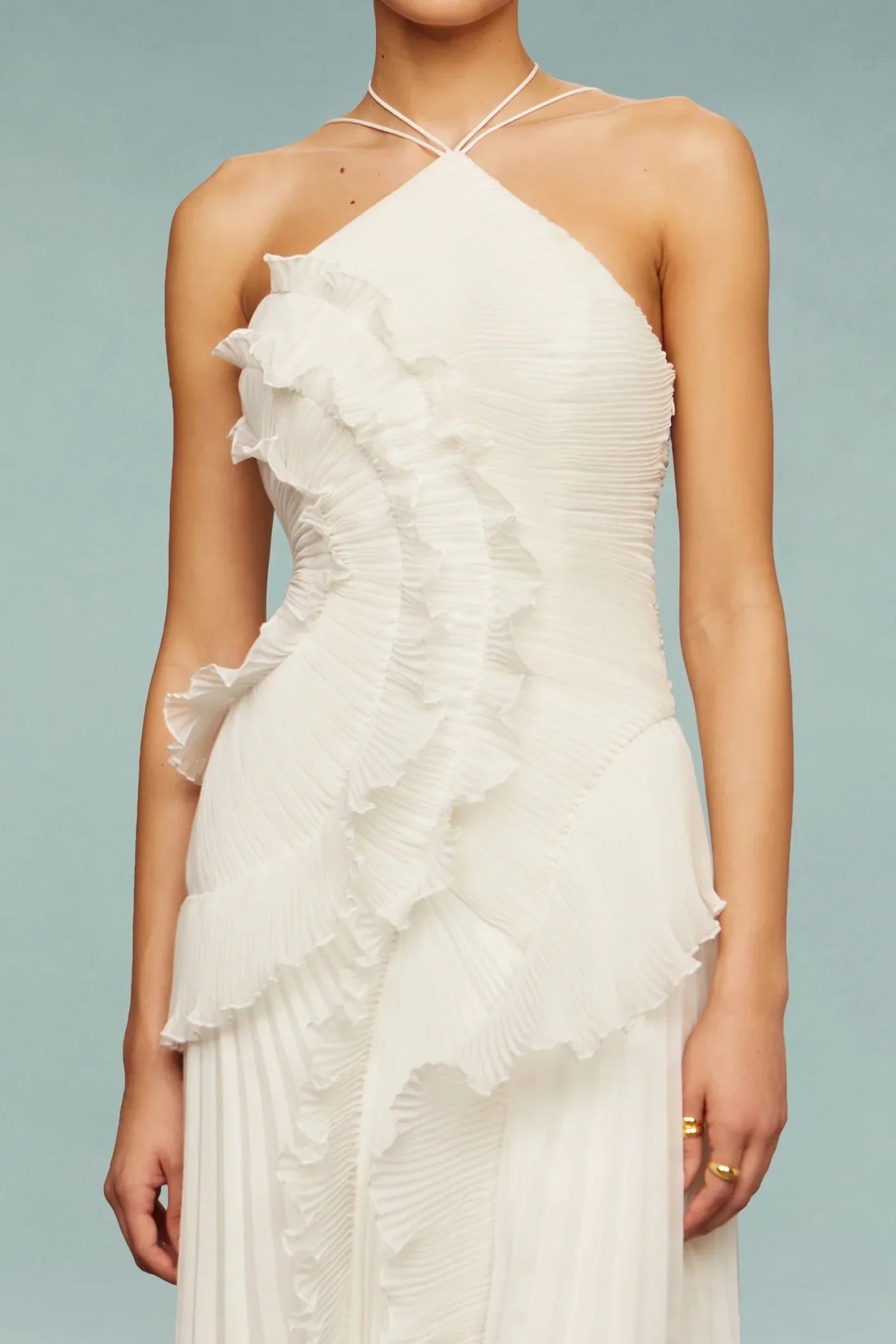 Emma Ruffle Maxi Kjole