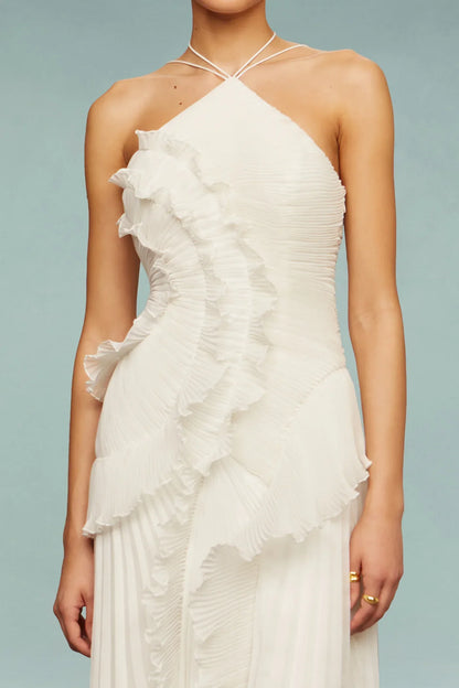 Emma Ruffle Maxi Kjole