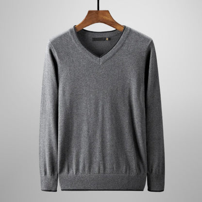 Finn | Men's V-Neck Sweater Slim Fit Lightweight Knit
