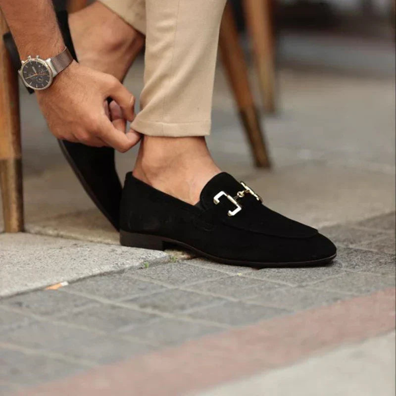Benedict | Men's Suede Loafers Horsebit Slip-On Classic