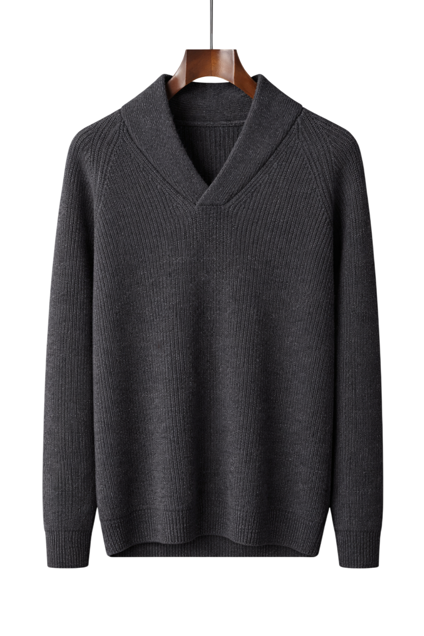 Elliot | Men's V-Neck Knit Sweater Classic Layering