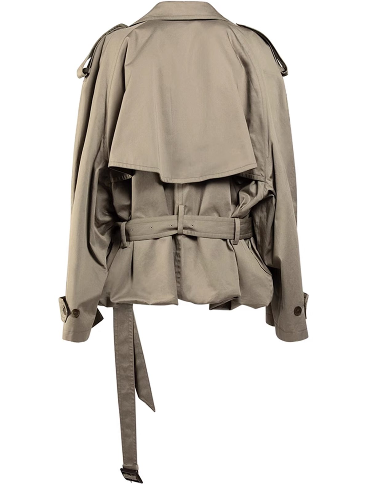 Isabella | Women's Belted Cropped Trench Coat for Anniversary Dinner