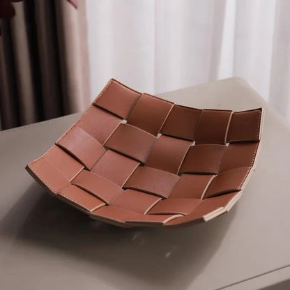 Elegant Læderopbevaringsbakke | Praktisk Organizer