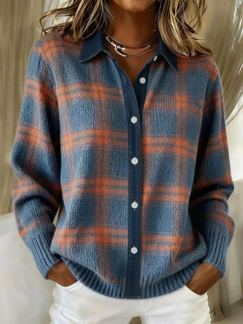 Ofelia | Women's Knit Longline Cardigan with Buttons for Fall Festival