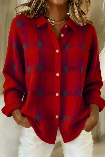 Ofelia | Women's Knit Longline Cardigan with Buttons for Fall Festival