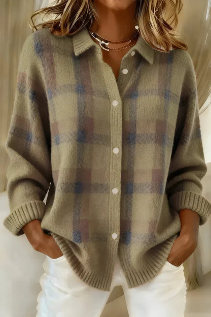 Ofelia | Women's Knit Longline Cardigan with Buttons for Fall Festival