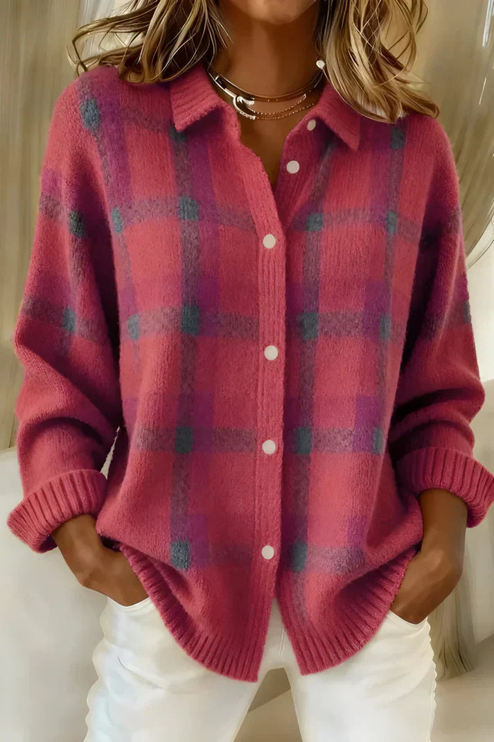 Ofelia | Women's Knit Longline Cardigan with Buttons for Fall Festival