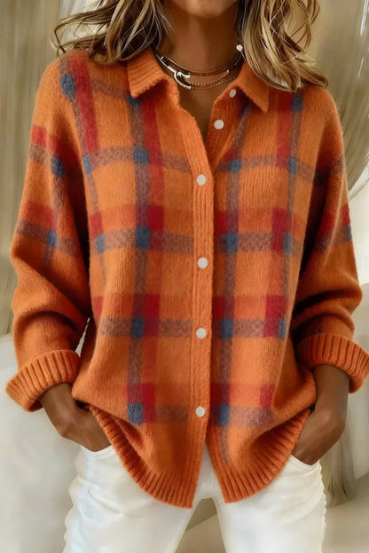 Ofelia | Women's Knit Longline Cardigan with Buttons for Fall Festival