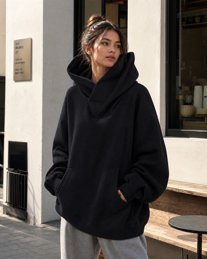 Thea | Women's Fleece Turtleneck Oversized Sweatshirt for Bonfire Night