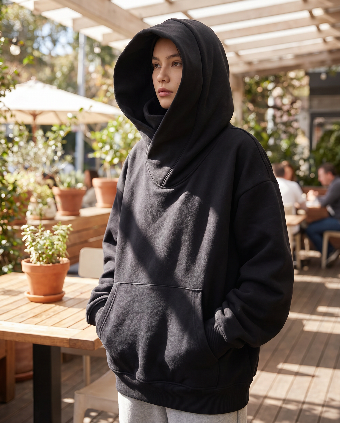 Thea | Women's Fleece Turtleneck Oversized Sweatshirt for Bonfire Night
