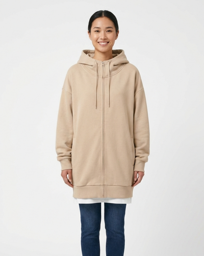 Emery | Women's Fleece Zip-Up Hoodie with Warm Layer for Bonfire Night