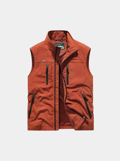 Herre Multi Pocket Outdoor Gilet Vest til Vandring og Eventyr