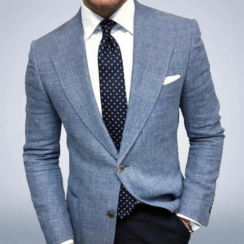 Harrison | Klassisk Tekstureret Slim-Fit Blazer