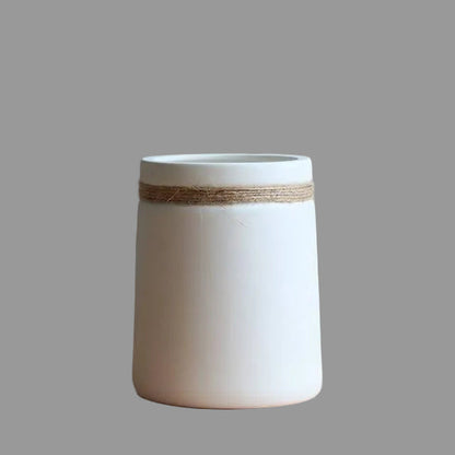 Moderne Hvid Keramisk Vase | Dekorativ Bordplade Vase