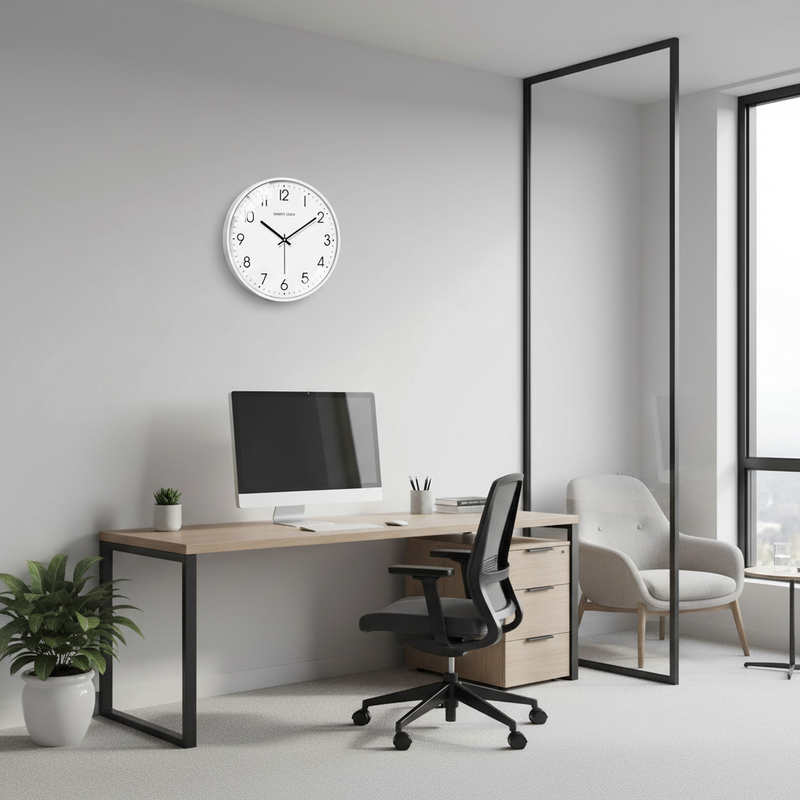 Moderne Runde Vægur | Stille Design