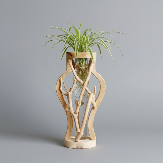 Naturlig Trævase | Unik Dekoration til Planter