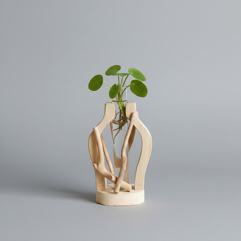 Naturlig Trævase | Unik Dekoration til Planter