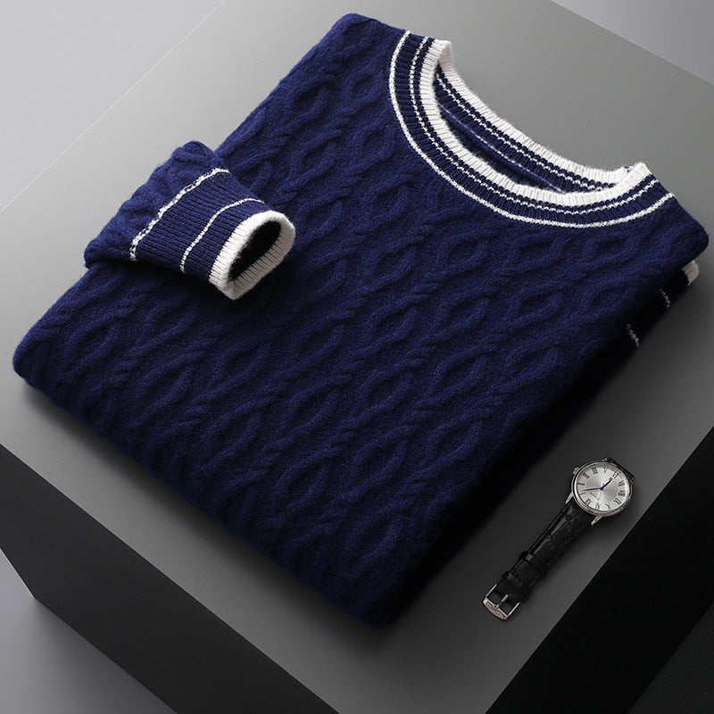 Preston | Men's Fisherman Sweater Cashmere Cable Knit