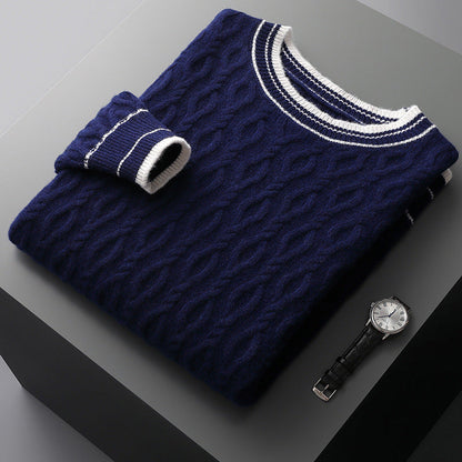 Preston | Men's Fisherman Sweater Cashmere Cable Knit