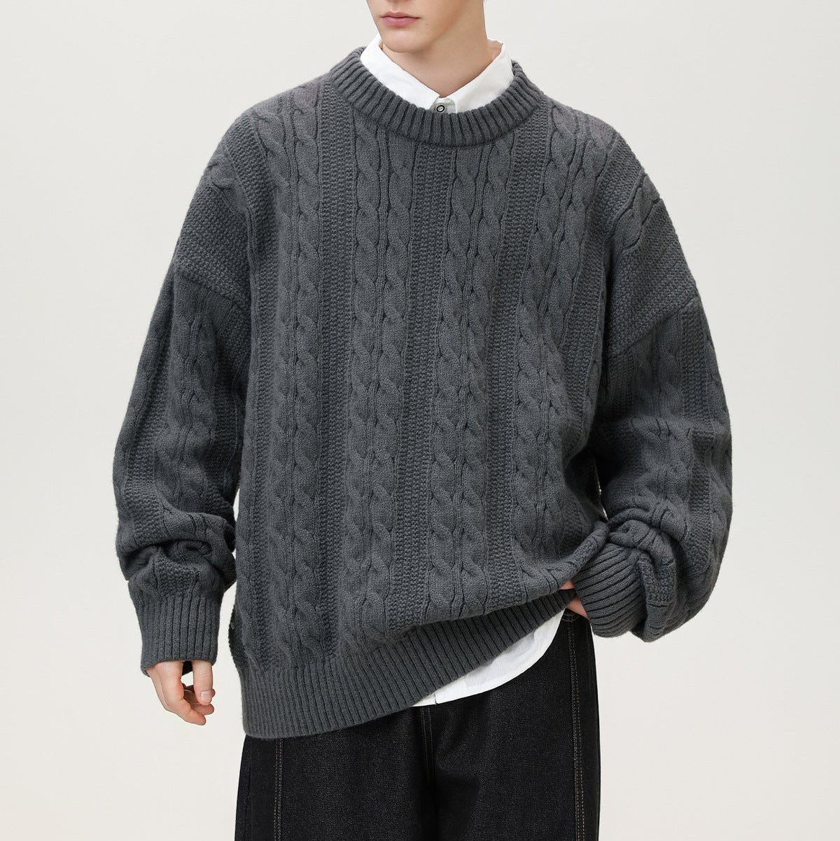 Arbury | Men's Fisherman Sweater Cable Knit Relaxed Fit