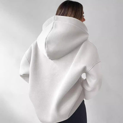 Nayeli | Women's Fleece Pullover Hoodie Solid Colour for Brunch