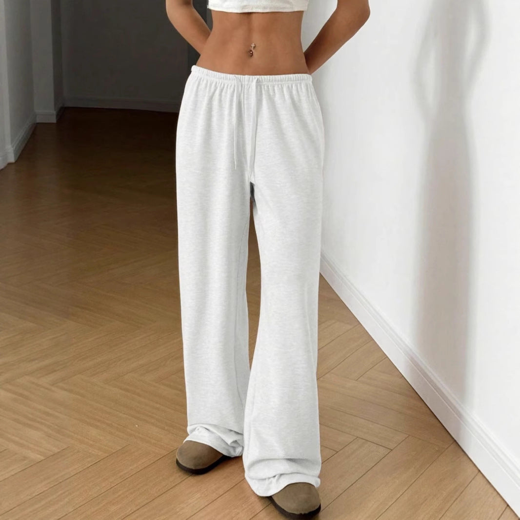 Ava | Women's Fleece Wide-Leg Sweatpants with Elastic Waist for Pilates