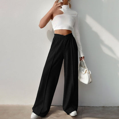Lea | Women's Wide-Leg Joggers with Elastic Waist for Home Workout