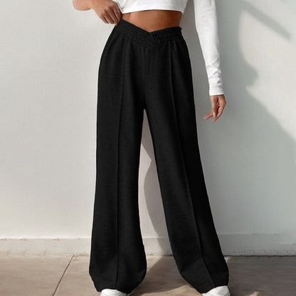 Lea | Women's Wide-Leg Joggers with Elastic Waist for Home Workout