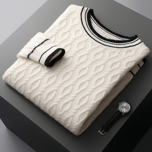 Preston | Men's Fisherman Sweater Cashmere Cable Knit