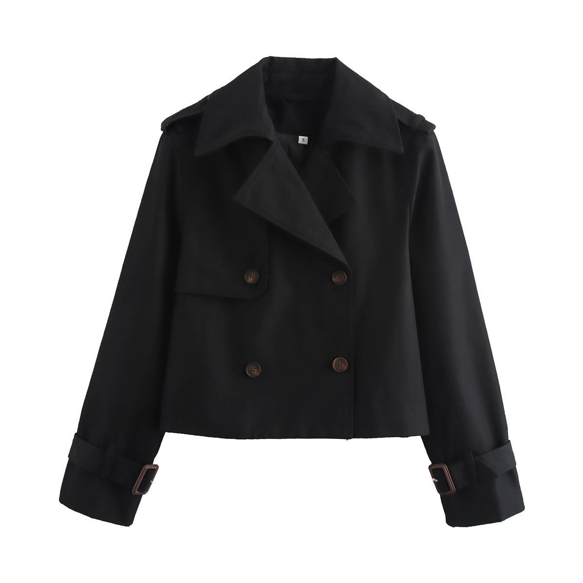 Celine | Women's Double-Breasted Cropped Trench Coat for Gala