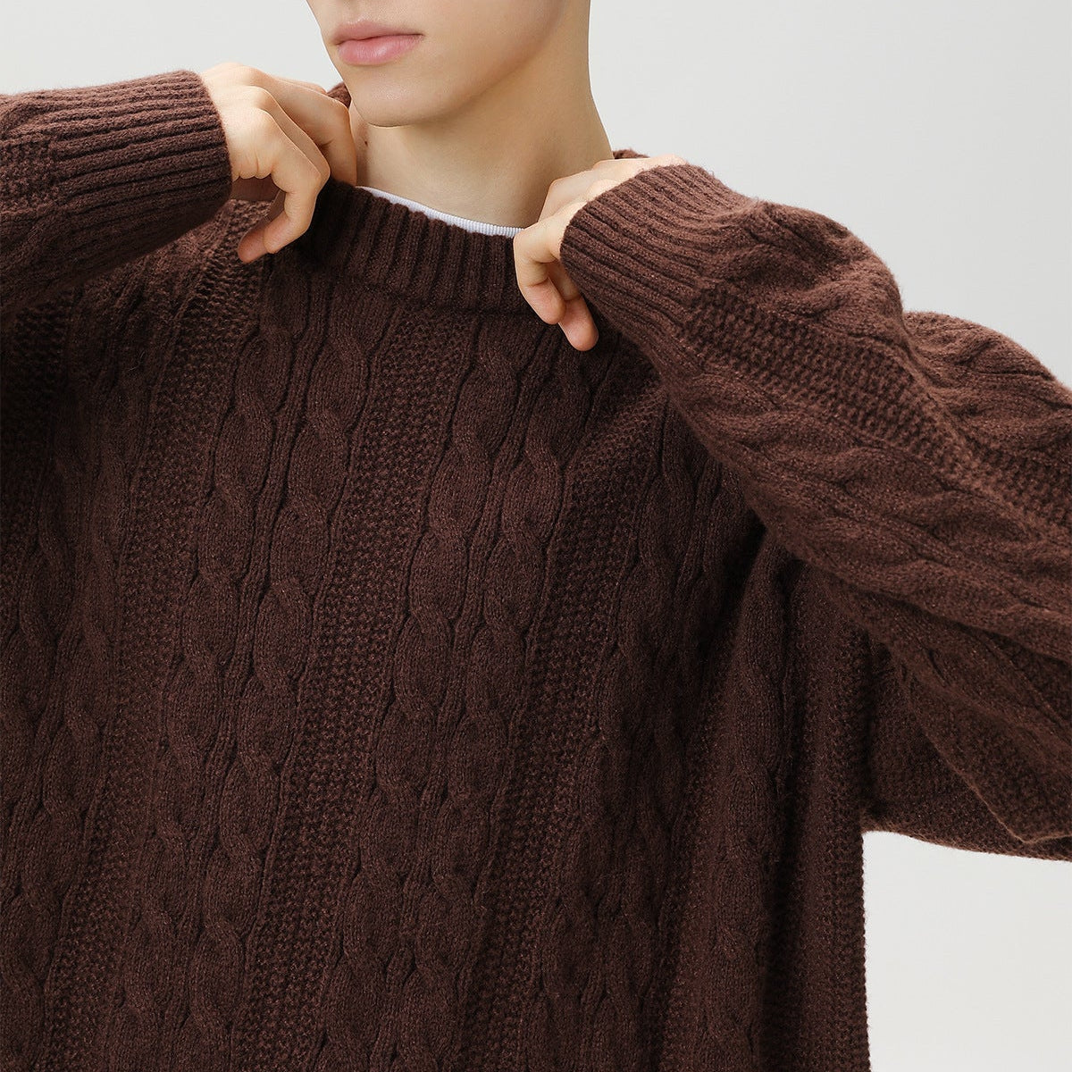 Arbury | Men's Fisherman Sweater Cable Knit Relaxed Fit