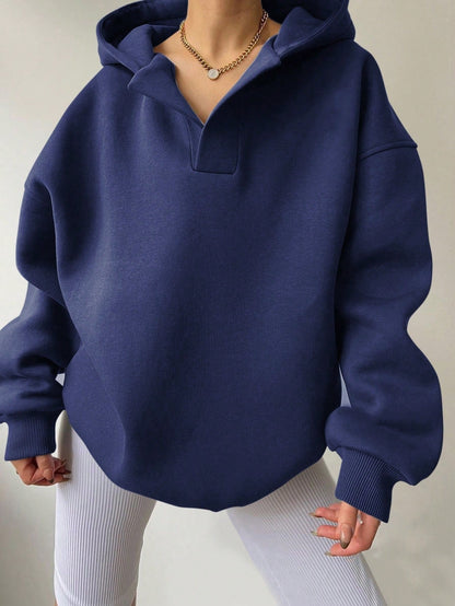 Nayeli | Women's Fleece Pullover Hoodie Solid Colour for Brunch