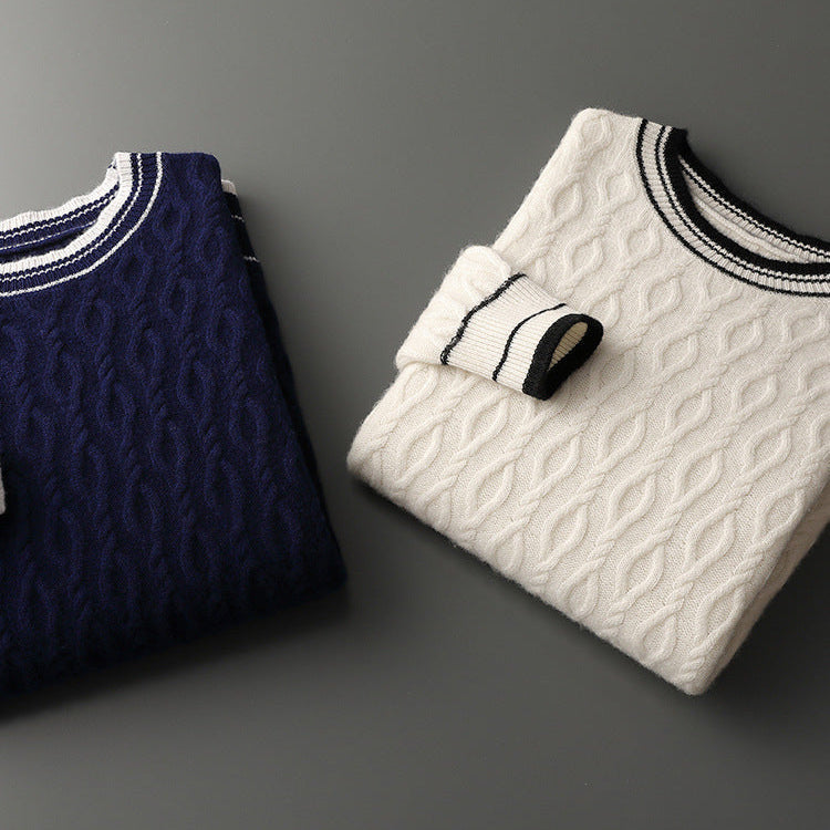 Preston | Men's Fisherman Sweater Cashmere Cable Knit