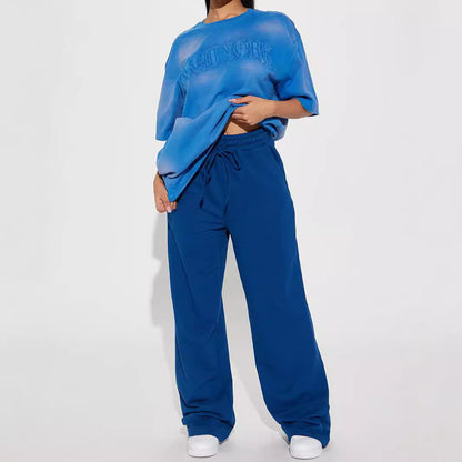 Mia | Women's Fleece Wide-Leg Sweatpants for Work from Home