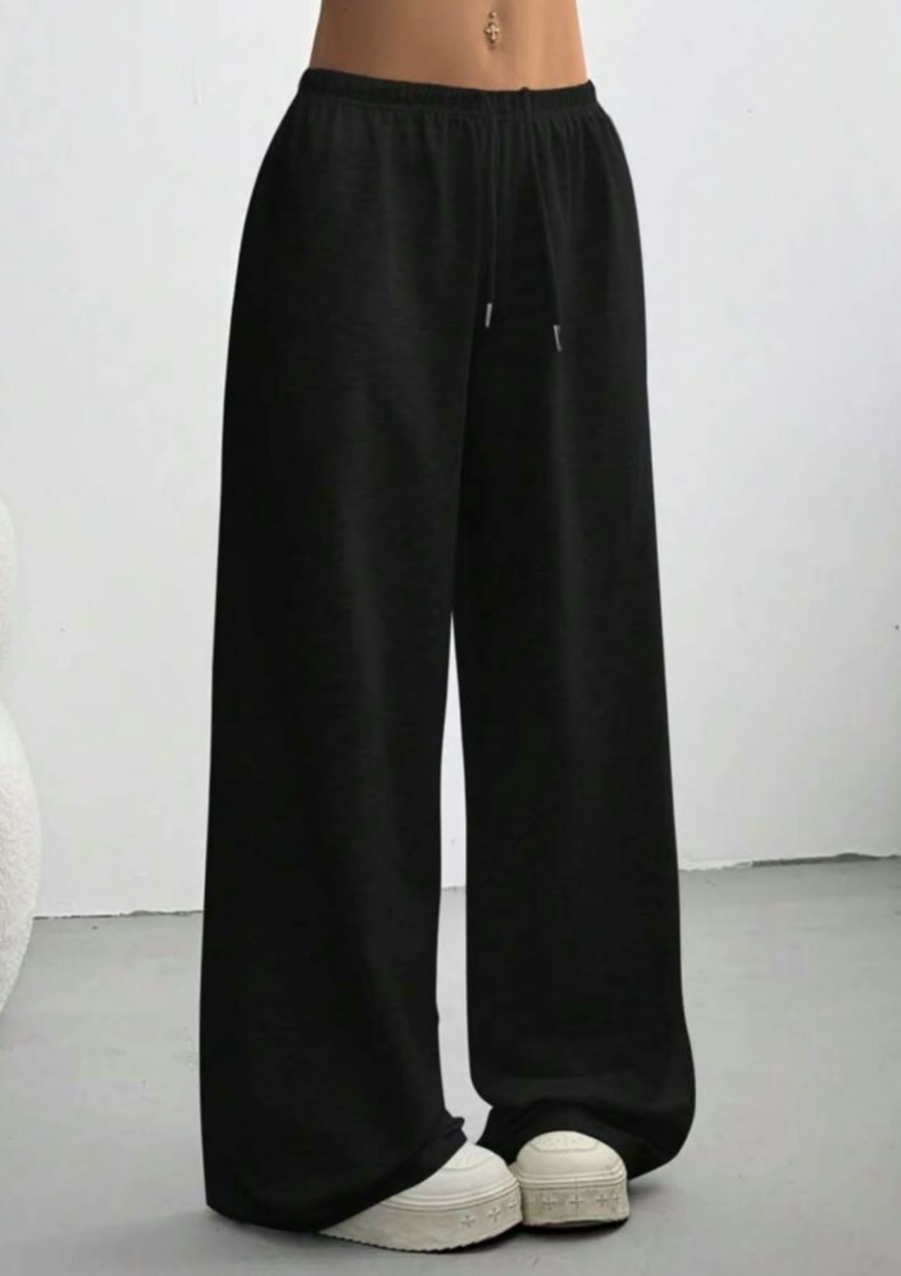 Ava | Women's Fleece Wide-Leg Sweatpants with Elastic Waist for Pilates