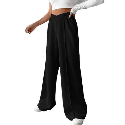 Lea | Women's Wide-Leg Joggers with Elastic Waist for Home Workout