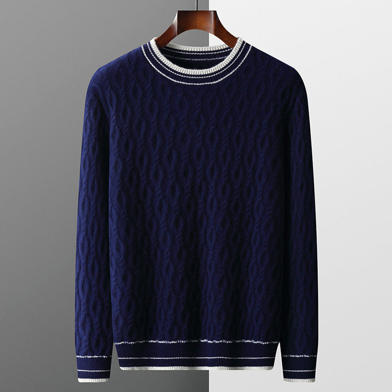 Preston | Men's Fisherman Sweater Cashmere Cable Knit