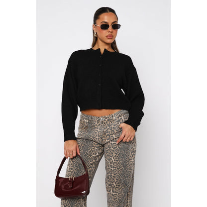 Margaux | Women's Cropped Cardigan Knitted Button Closure
