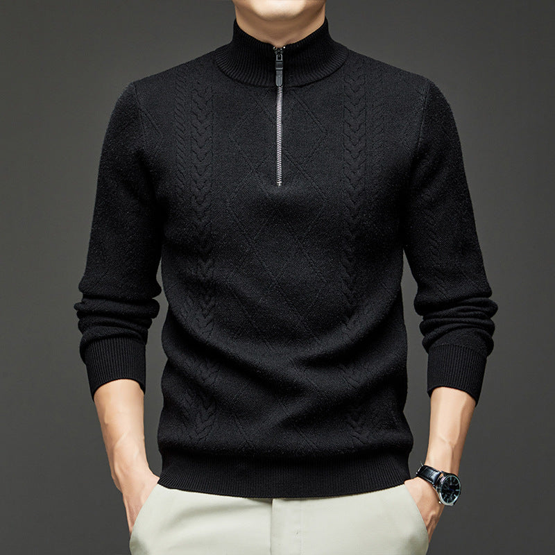 Yorkshire | Men's Fisherman Sweater Wool Quarter-Zip
