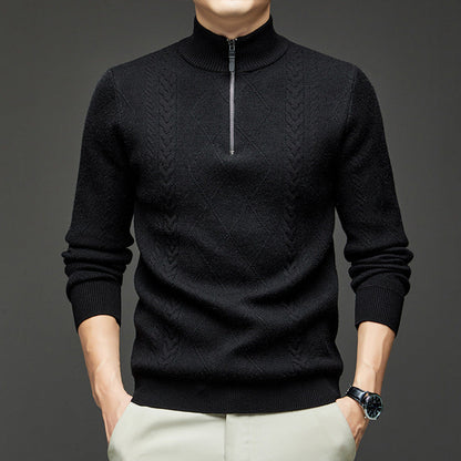 Yorkshire | Men's Fisherman Sweater Wool Quarter-Zip
