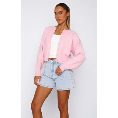 Margaux | Women's Cropped Cardigan Knitted Button Closure