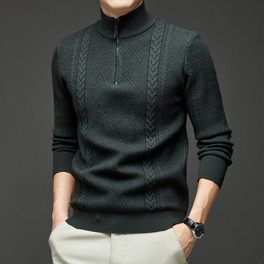 Yorkshire | Men's Fisherman Sweater Wool Quarter-Zip